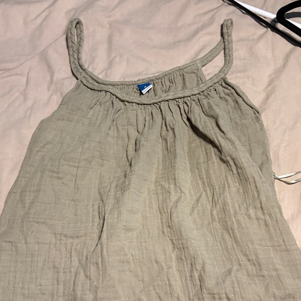 Women's Green Sleeveless Top